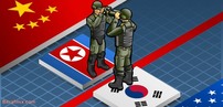 граница между Северной и Южной Кореей располагается посередине стола для переговоров